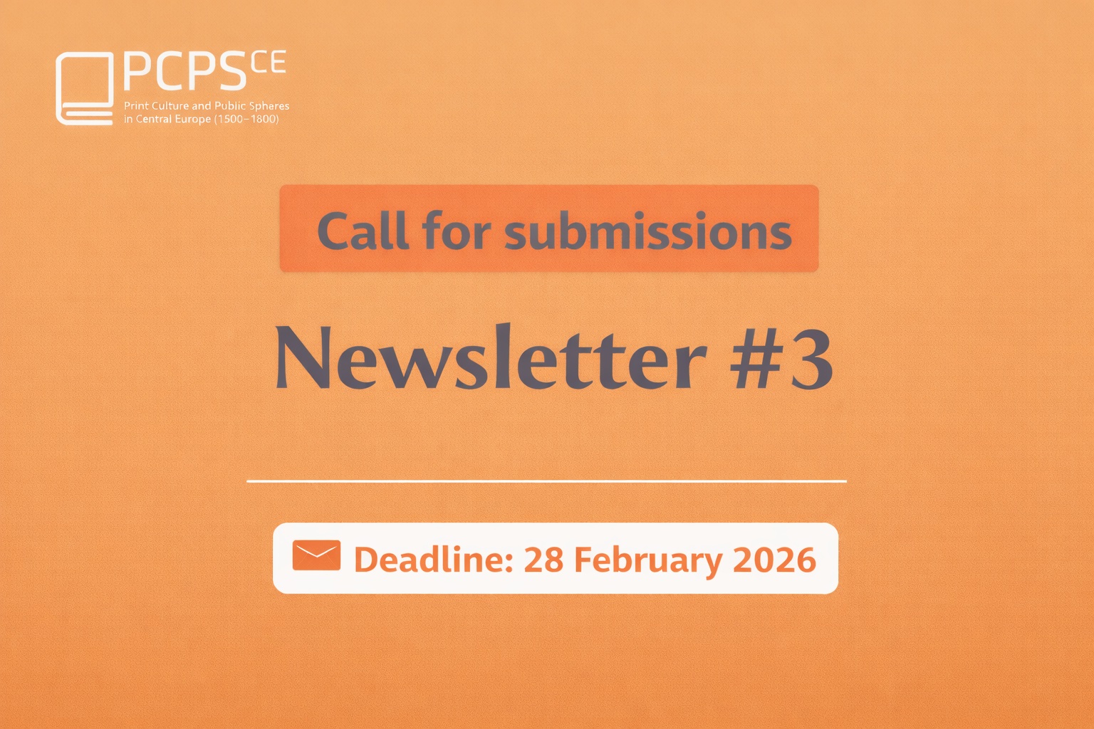 Call for Submissions – Newsletter #3